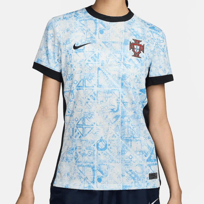 Camisa Feminina Portugal II - 2024/25 Azul Gelo