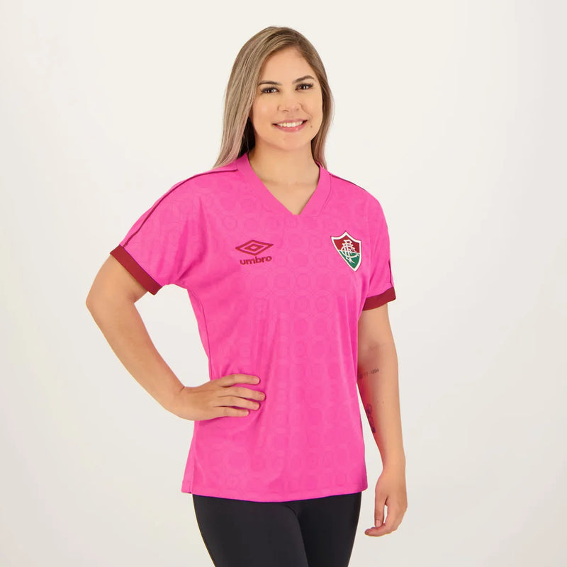 Camisa Umbro Fluminense Outubro Rosa - 2023/24 Feminina