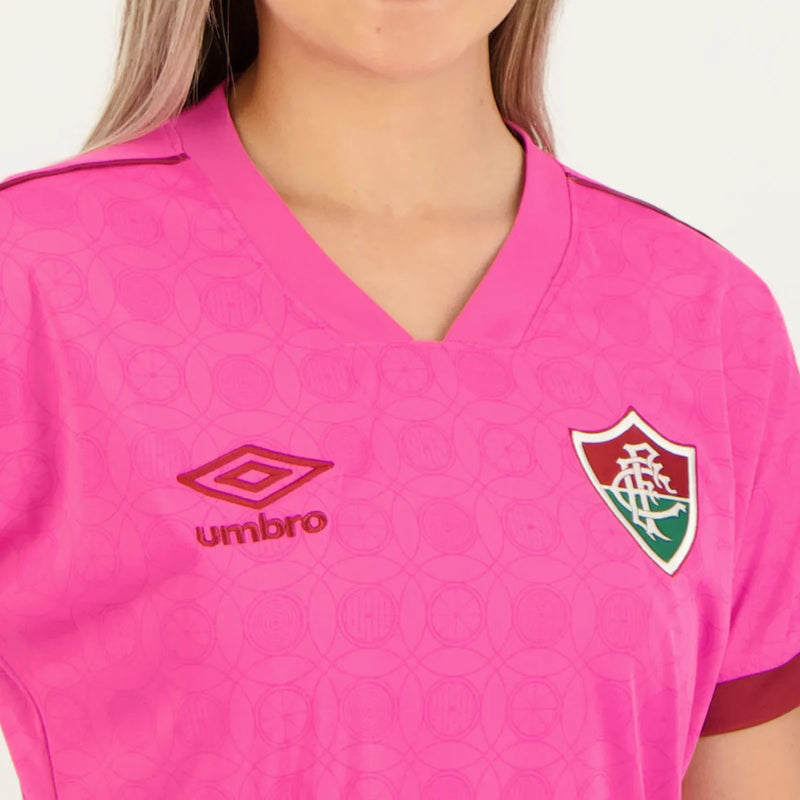 Camisa Umbro Fluminense Outubro Rosa - 2023/24 Feminina