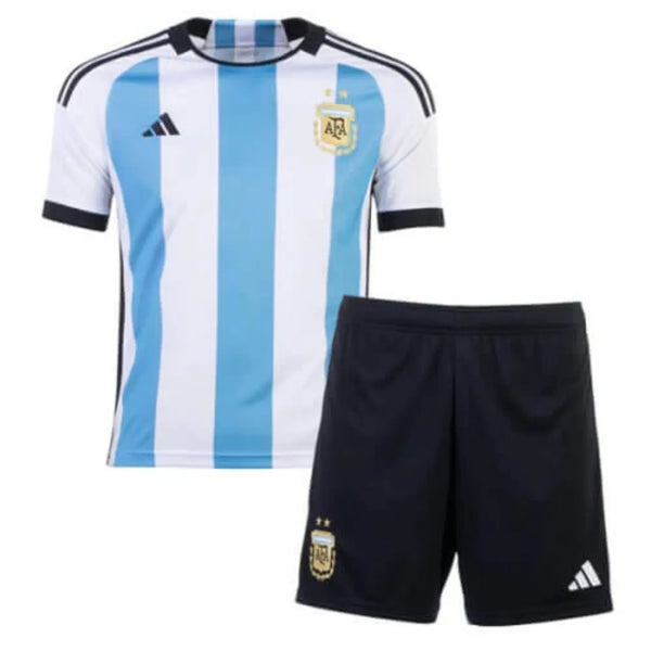 Kit Adidas Argentina I - 2022 Infantil 3 Estrelas