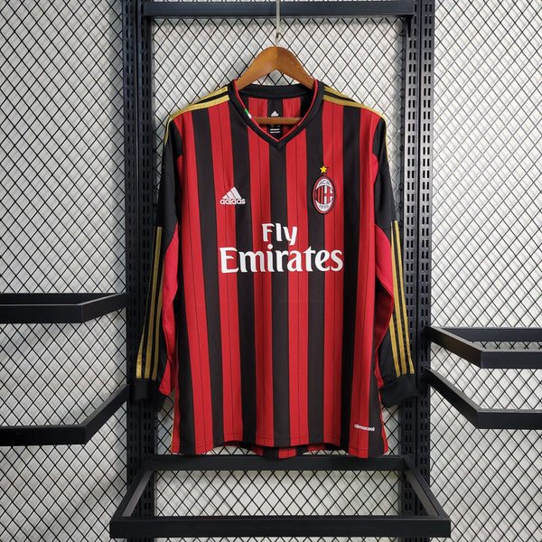 Camisa Adidas Milan I - 2013/14 Retrô Manga Longa