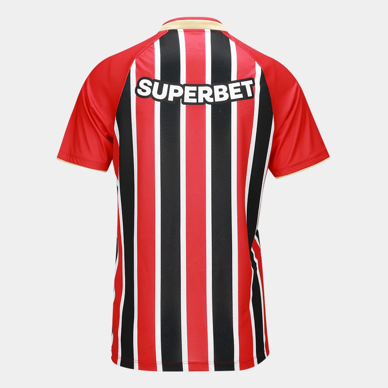 Camisa São Paulo Feminina II - 2025/26 Preta e Vermelha