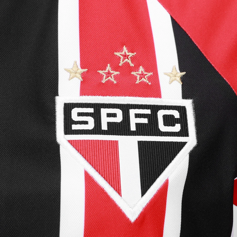 Camisa São Paulo Feminina II - 2025/26 Preta e Vermelha