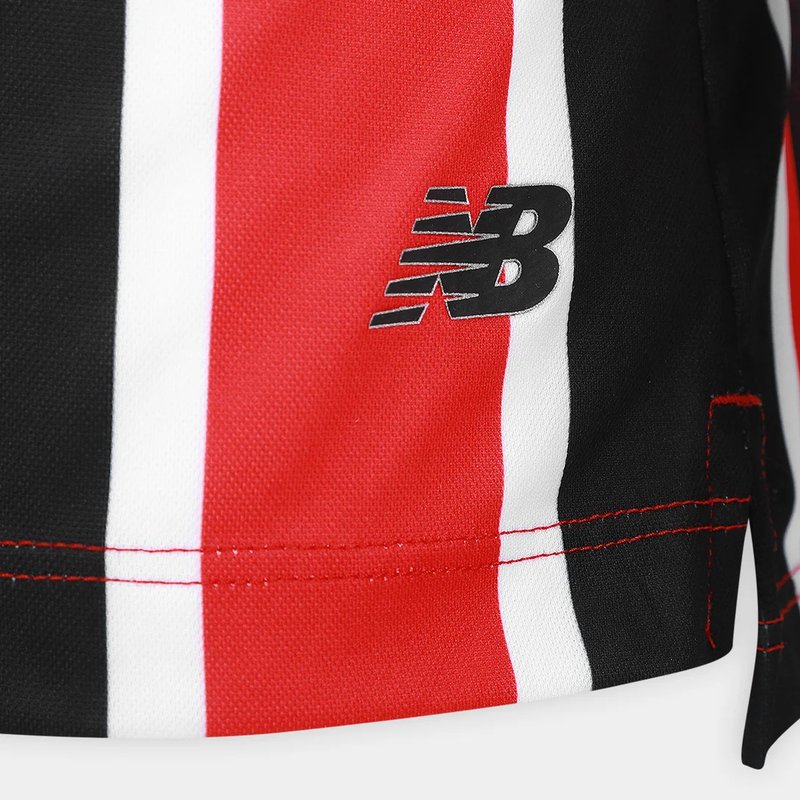 Camisa São Paulo Feminina II - 2025/26 Preta e Vermelha