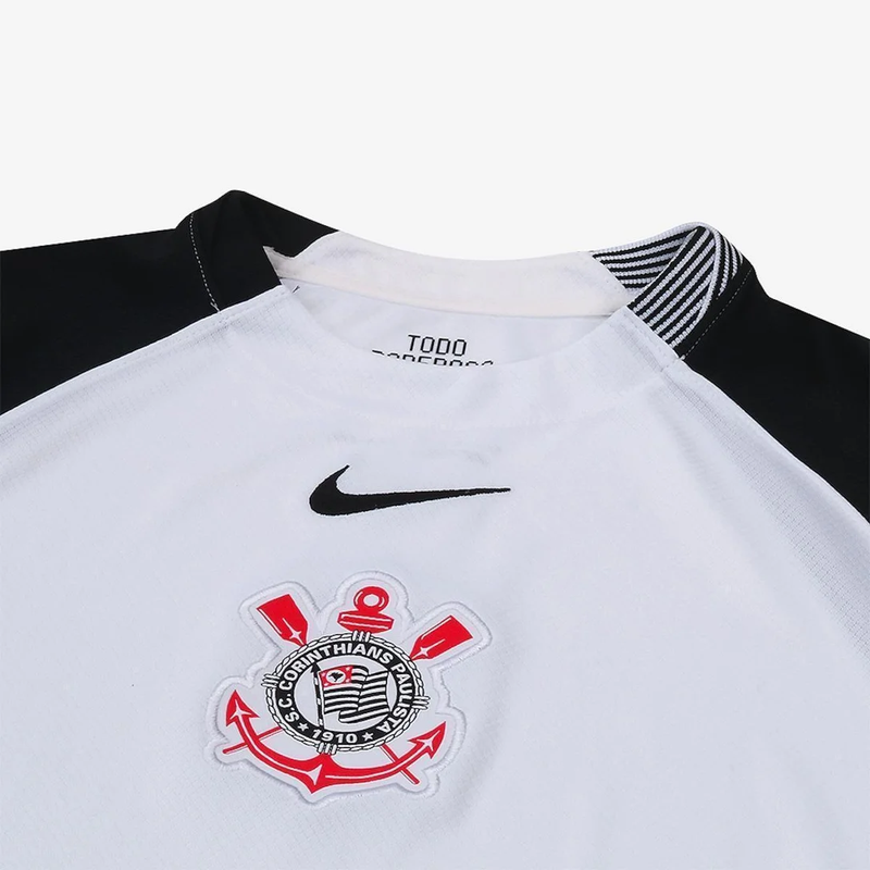 Camisa Feminina Corinthians I - 2025/26 Branca