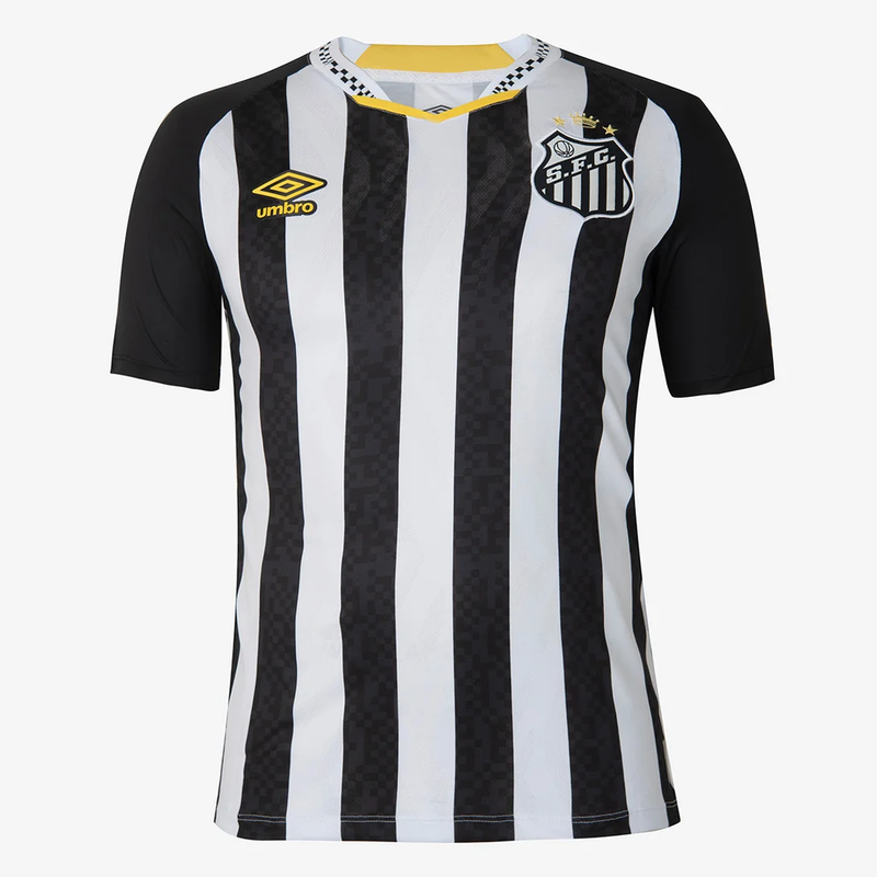Camisa Neymar Santos II - 2025/26 Preta e Branca