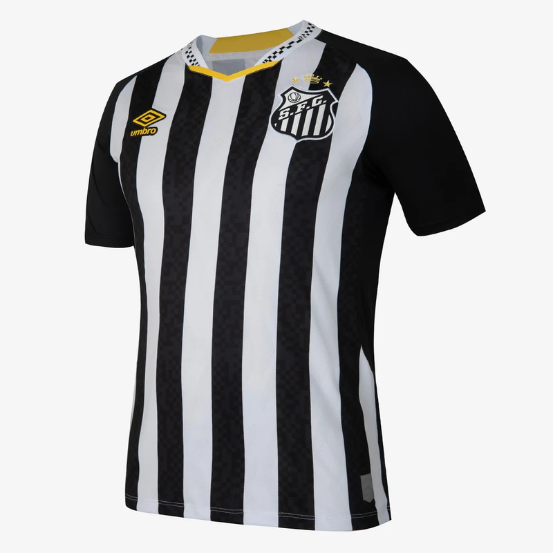 Camisa Neymar Santos II - 2025/26 Preta e Branca