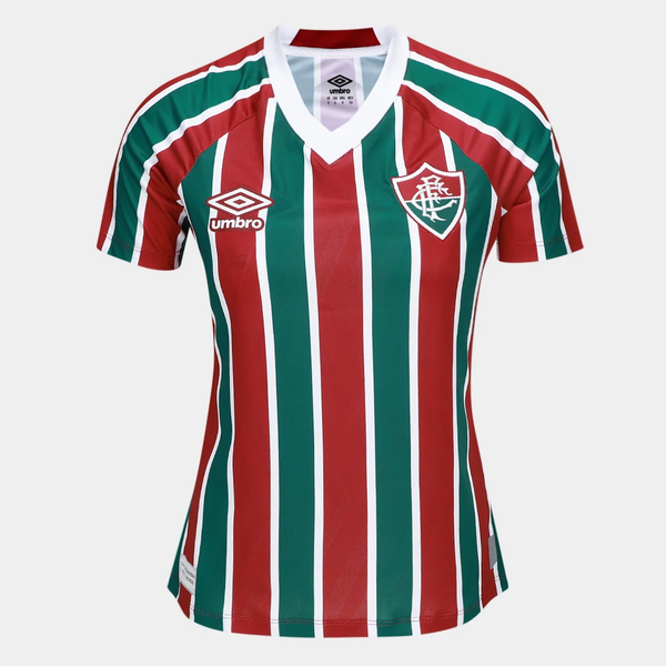 Camisa Fluminense Feminina I - 2025/26 Vinho e Verde