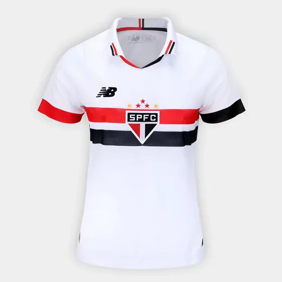 Camisa Feminina São Paulo I - 2024/25 Branca