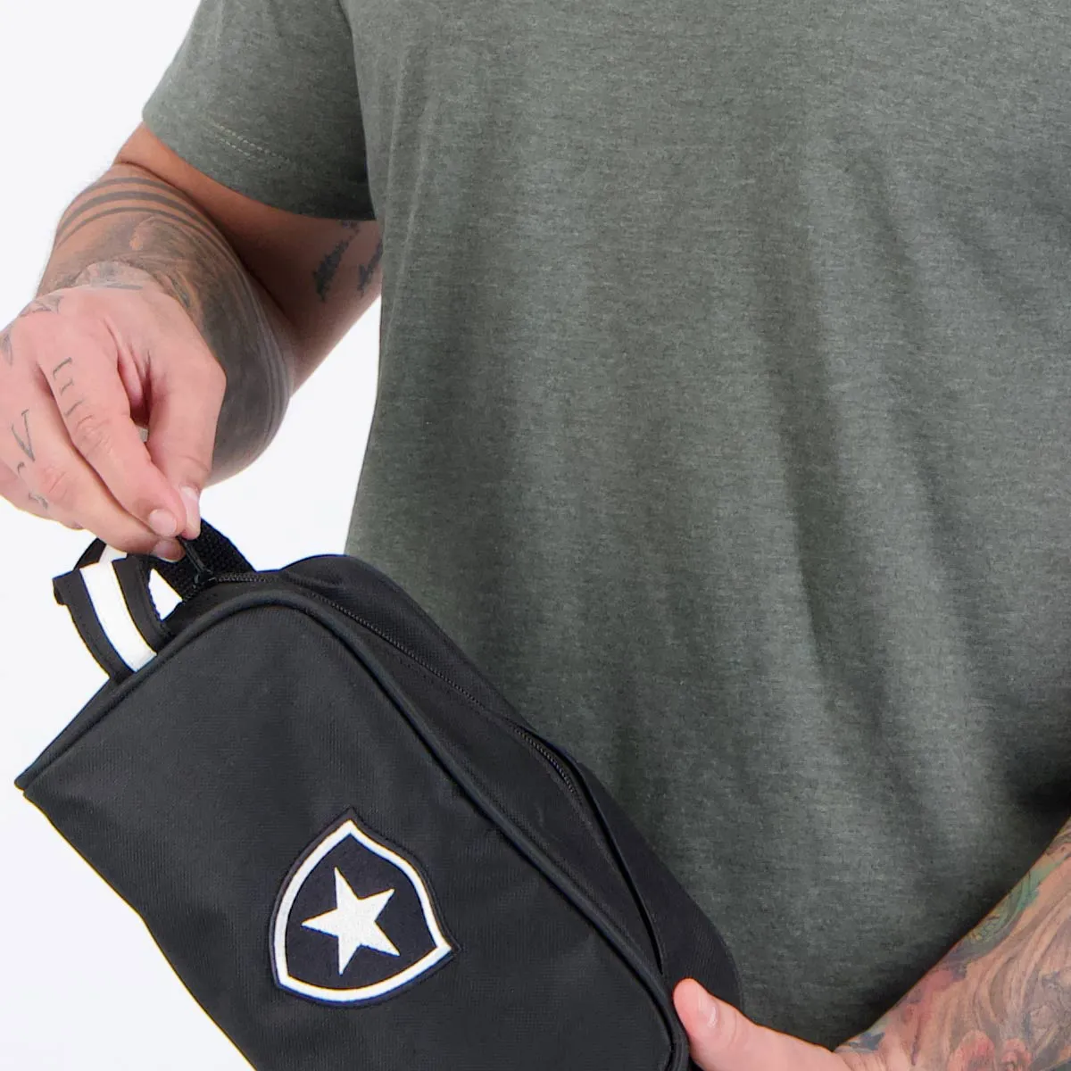 Necessaire Botafogo Nylon - Preta