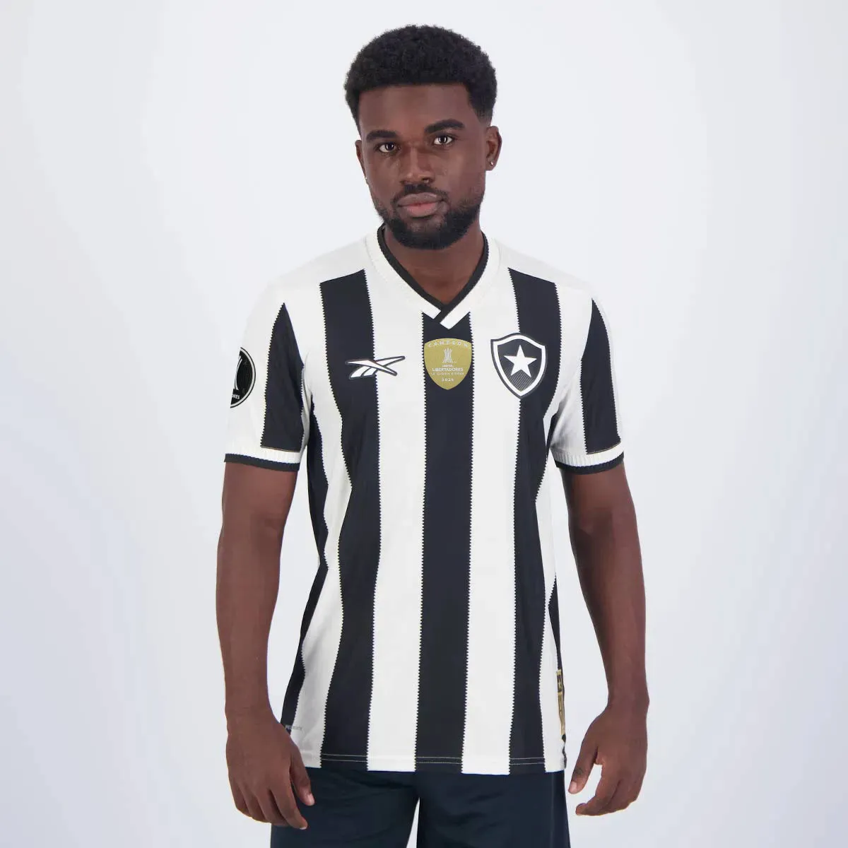 Camisa Versão Jogador Botafogo I - 2024/25 Branca e Preta