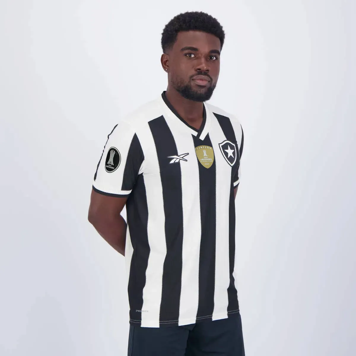 Camisa Versão Jogador Botafogo I - 2024/25 Branca e Preta