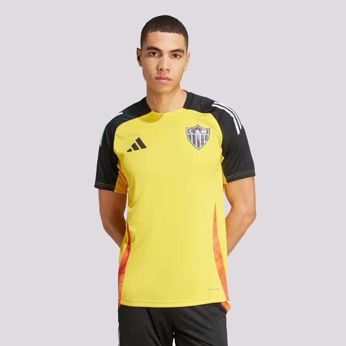 Camisa Atlético Mineiro Treino - 2025/26 Amarela e Preta