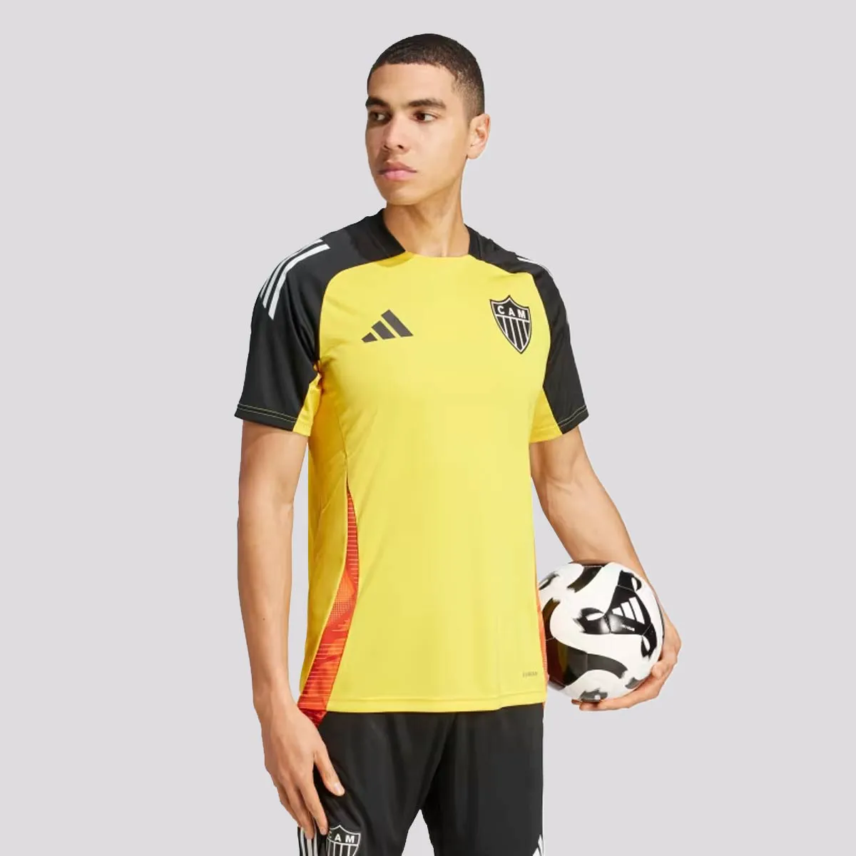 Camisa Atlético Mineiro Treino - 2025/26 Amarela e Preta