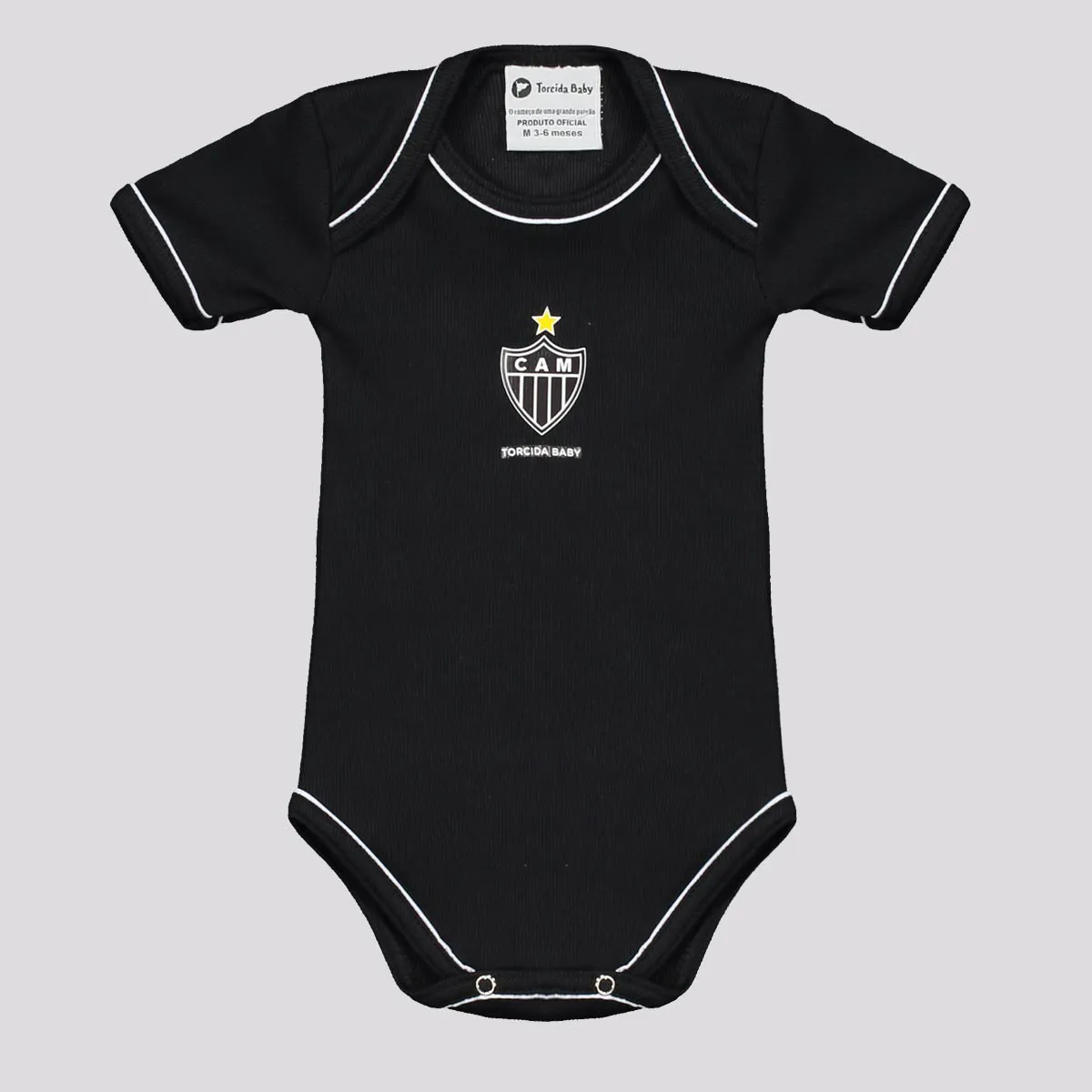 Body Infantil Atlético Mineiro - Preto