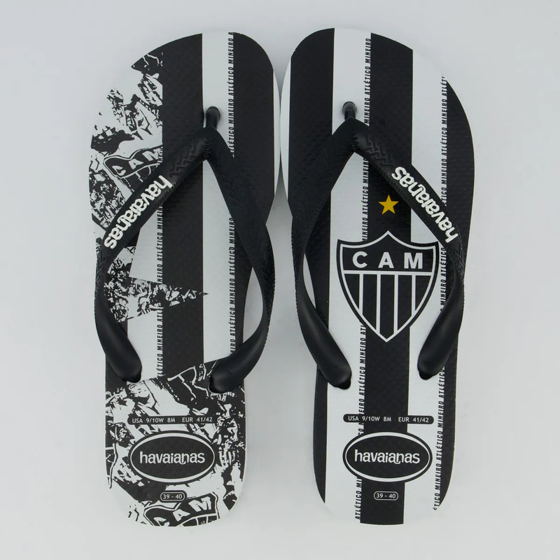 Chinelo Havaianas Atlético Mineiro - Preta