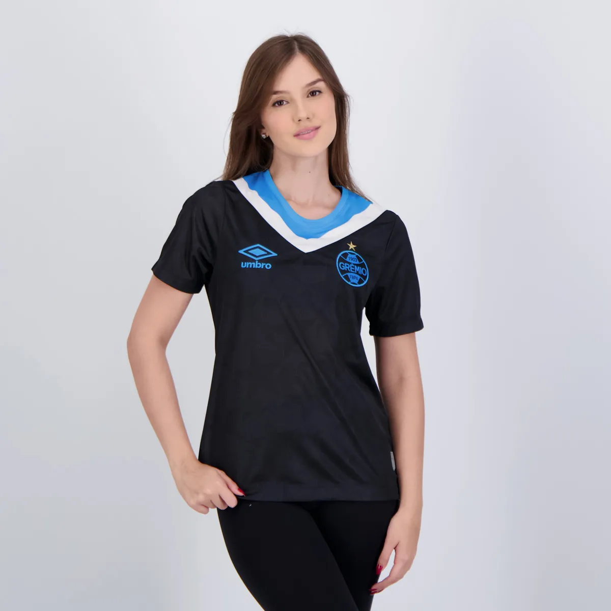 Camisa Feminina Grêmio III - 2024/25 Preta