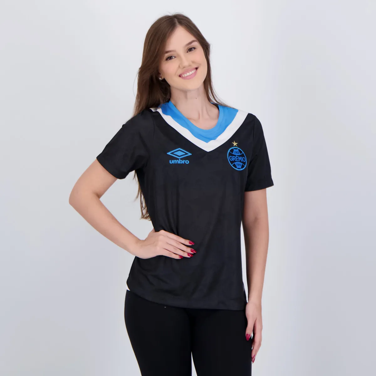Camisa Feminina Grêmio III - 2024/25 Preta