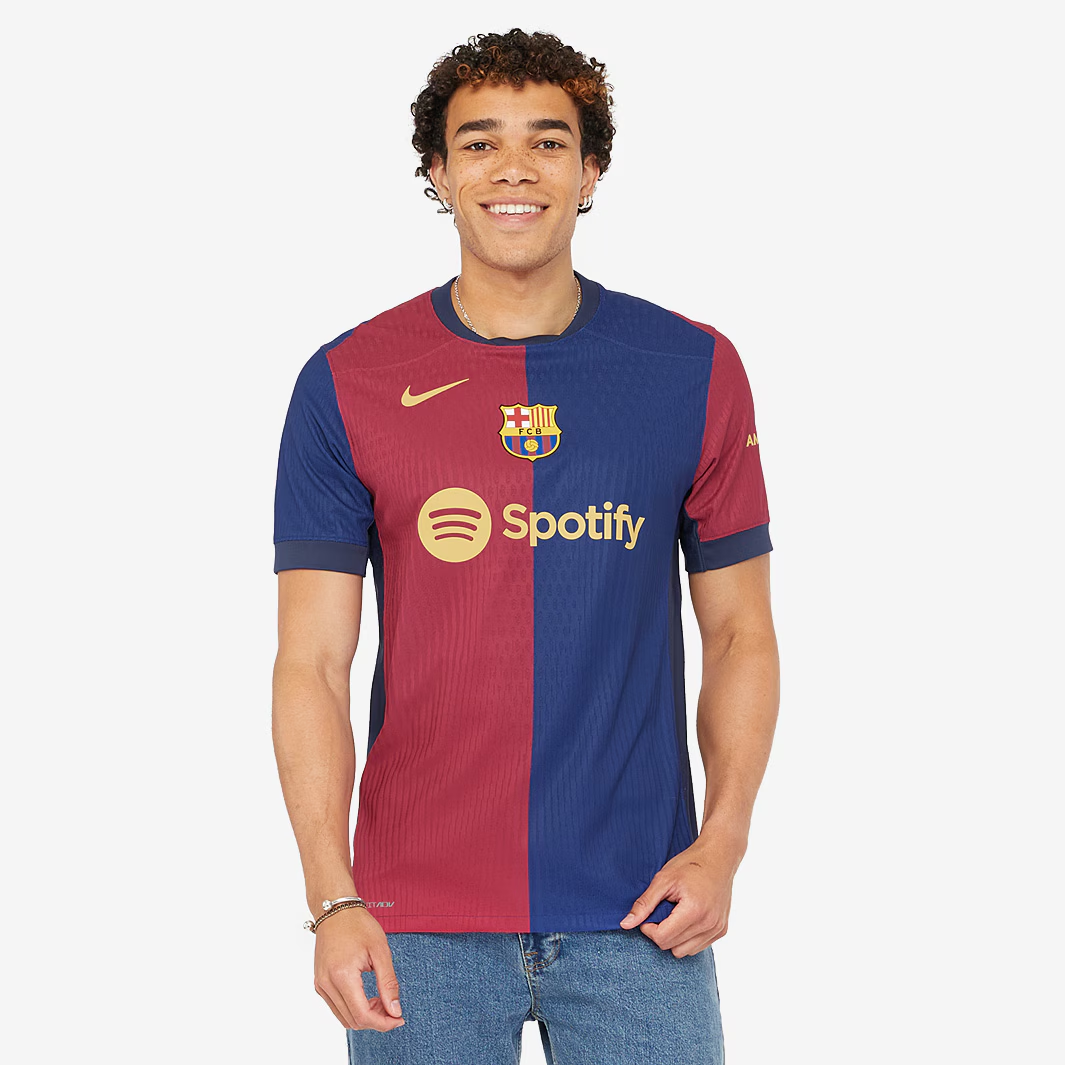Camisa Jogador Barcelona I - 2024/25 Azul e Vermelha