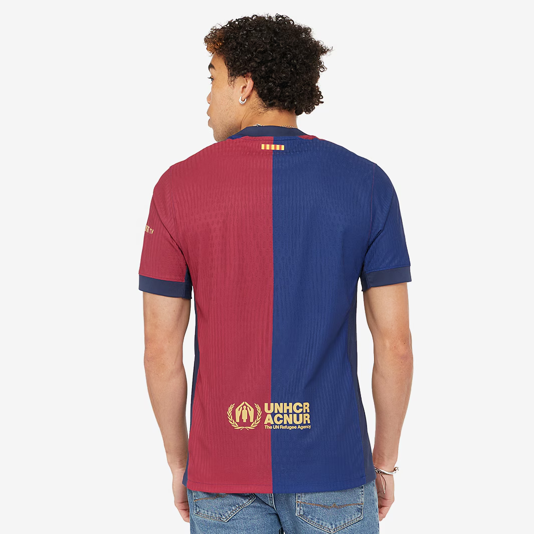 Camisa Jogador Barcelona I - 2024/25 Azul e Vermelha