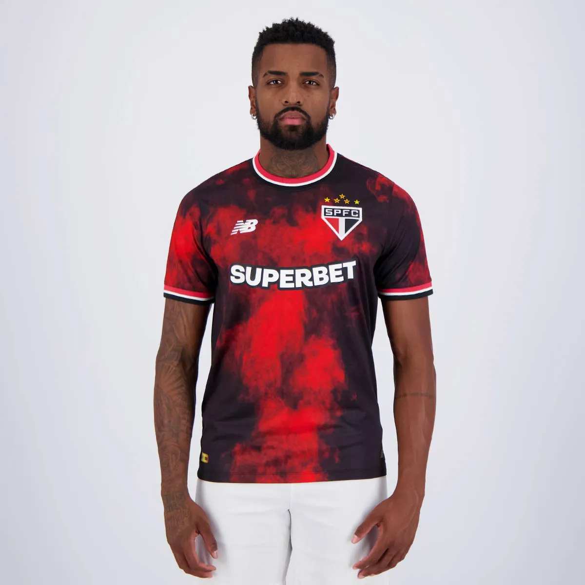 Camisa São Paulo III - 2024/25 Vermelha e Preta
