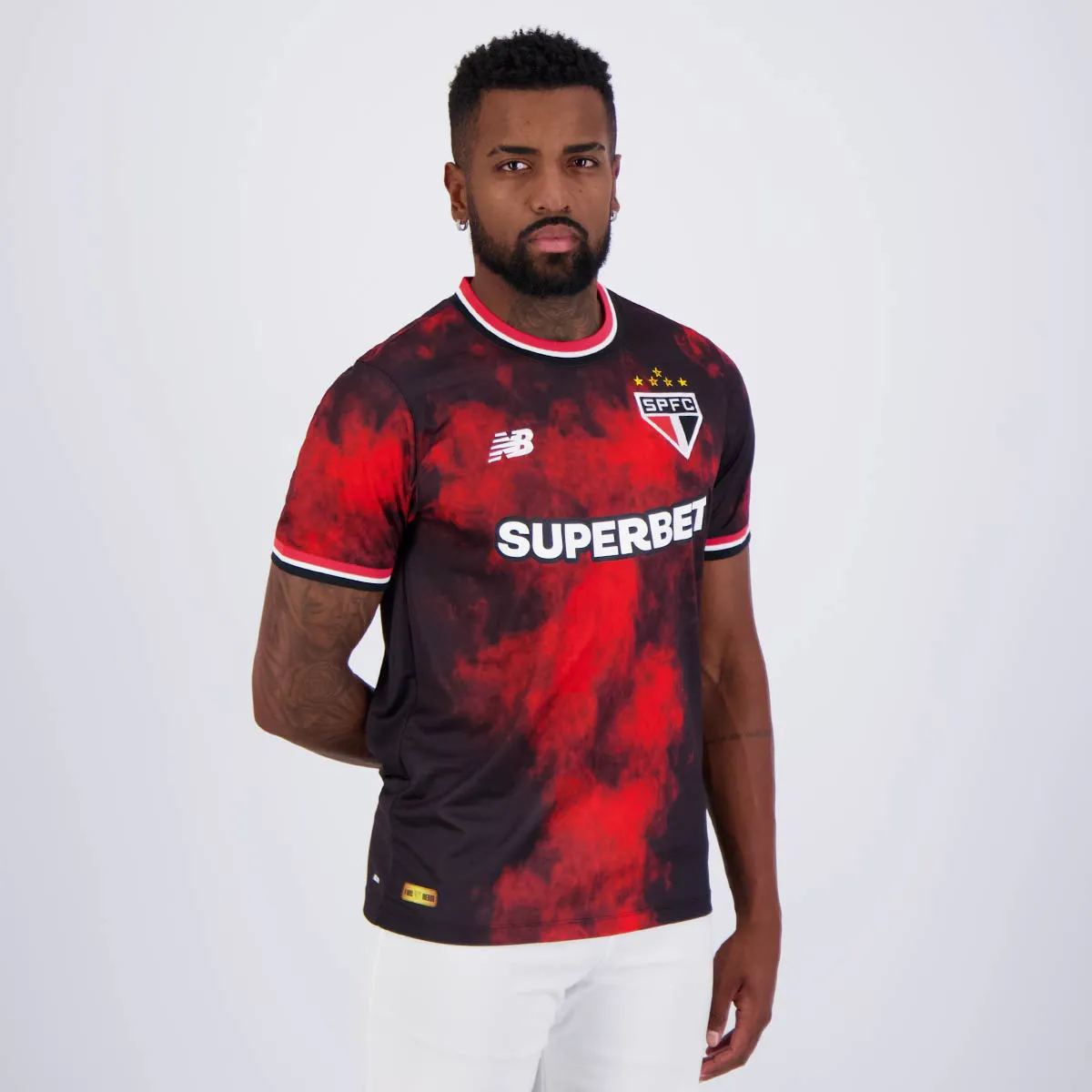 Camisa São Paulo III - 2024/25 Vermelha e Preta