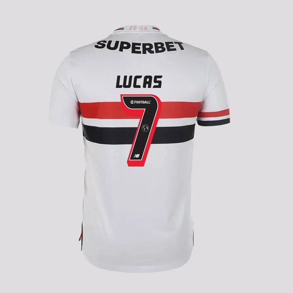 Camisa São Paulo I - 2025/26 Lucas N° 7