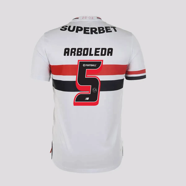 Camisa São Paulo I - 2025/26 Arboleda N° 5
