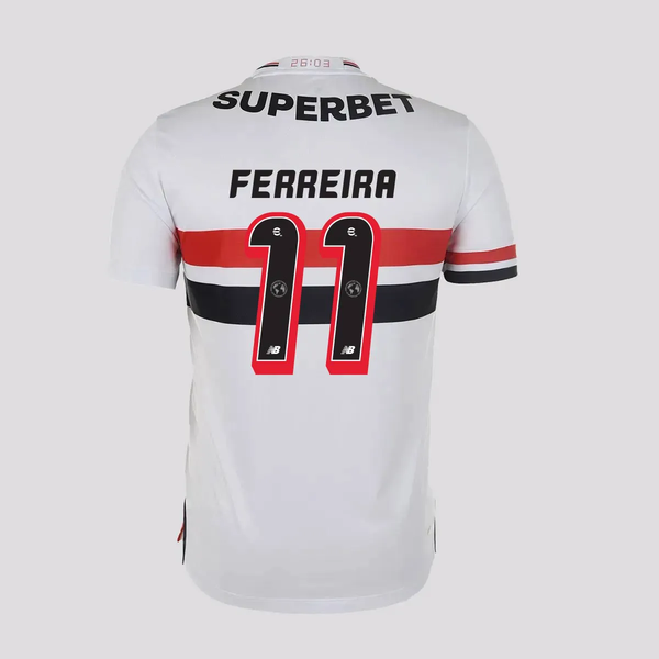 Camisa São Paulo I - 2025/26 Ferreira N° 11