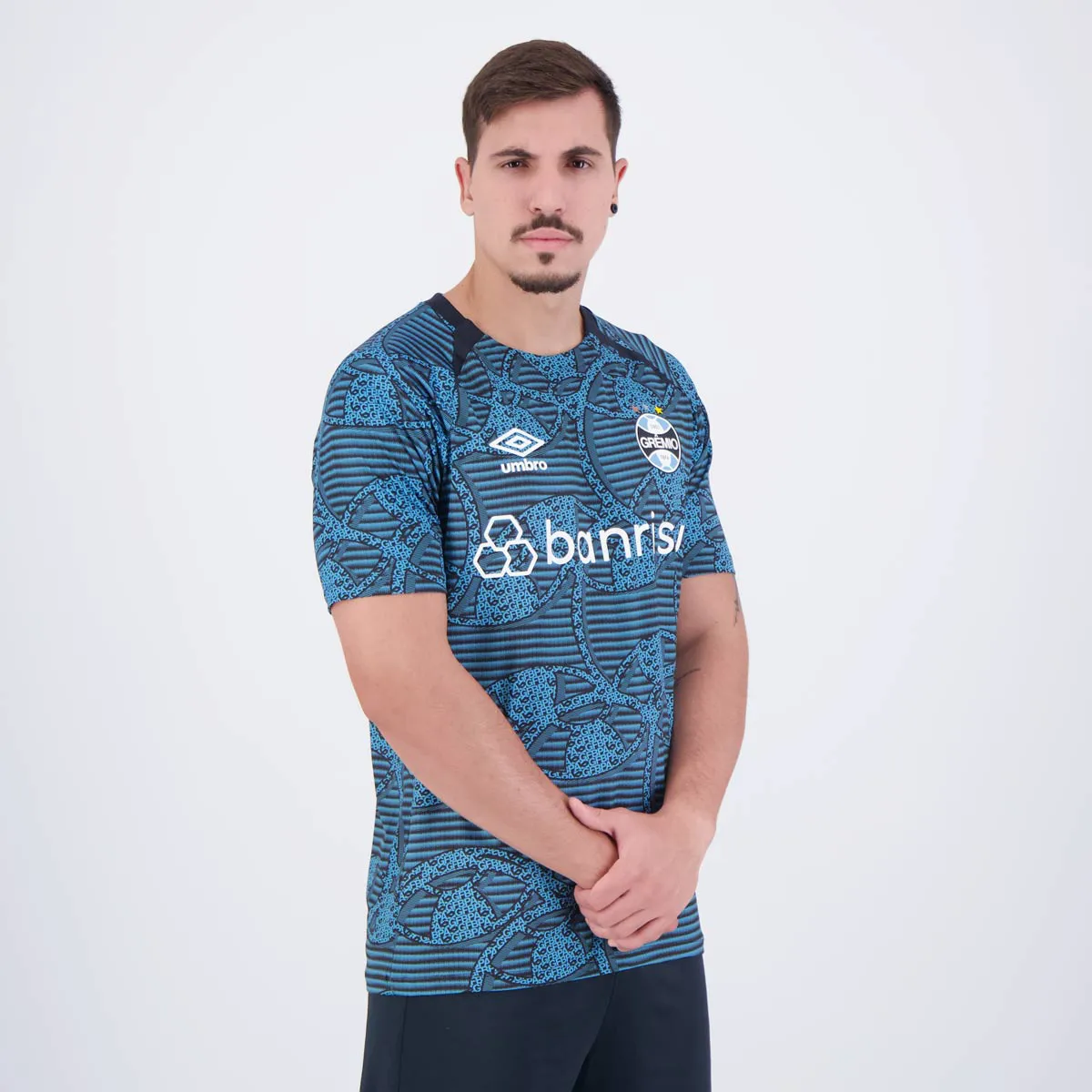 Camisa Aquecimento Grêmio - 2024/25 Azul
