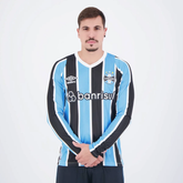 Camisa Manga Longa Grêmio I - 2024/25 Tricolor