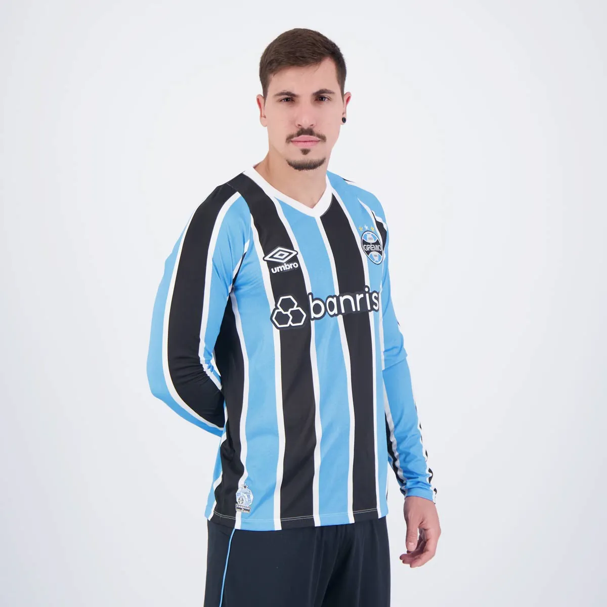 Camisa Manga Longa Grêmio I - 2024/25 Tricolor
