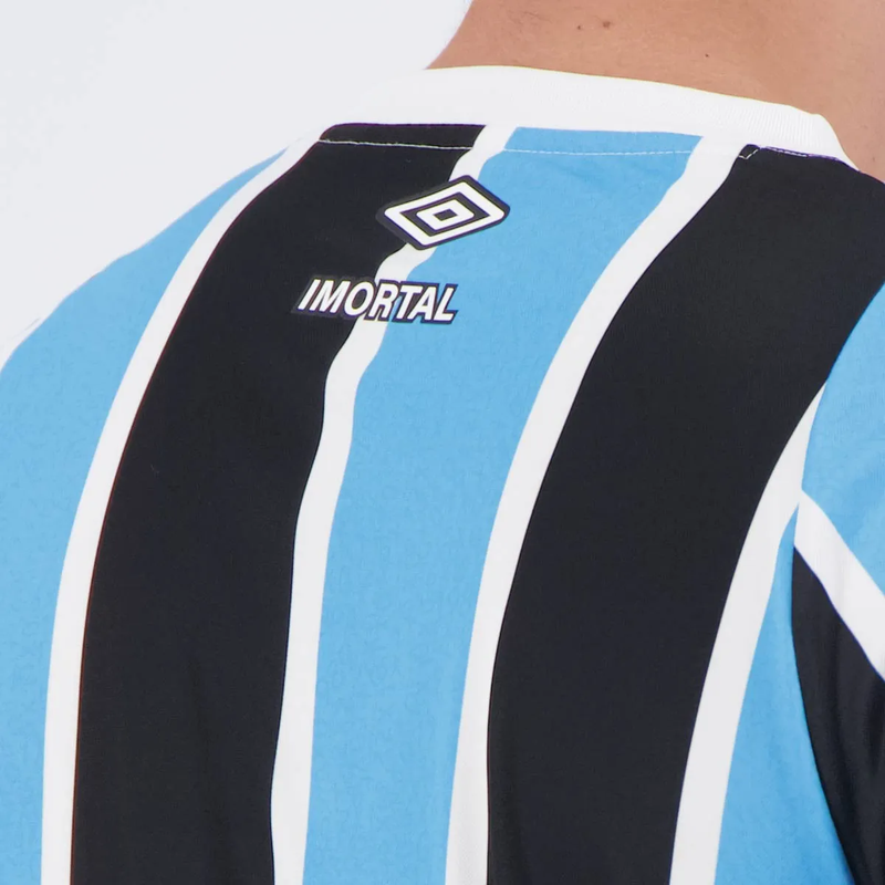 Camisa Manga Longa Grêmio I - 2024/25 Azul e Preta