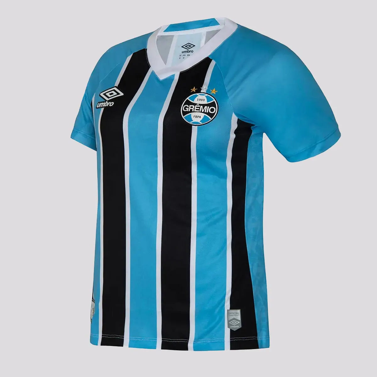 Camisa Feminina Grêmio I - 2025/26 Azul e Preta