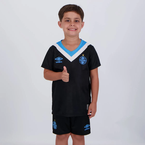 Kit Infantil Grêmio III - 2024/25 Azul e Preto