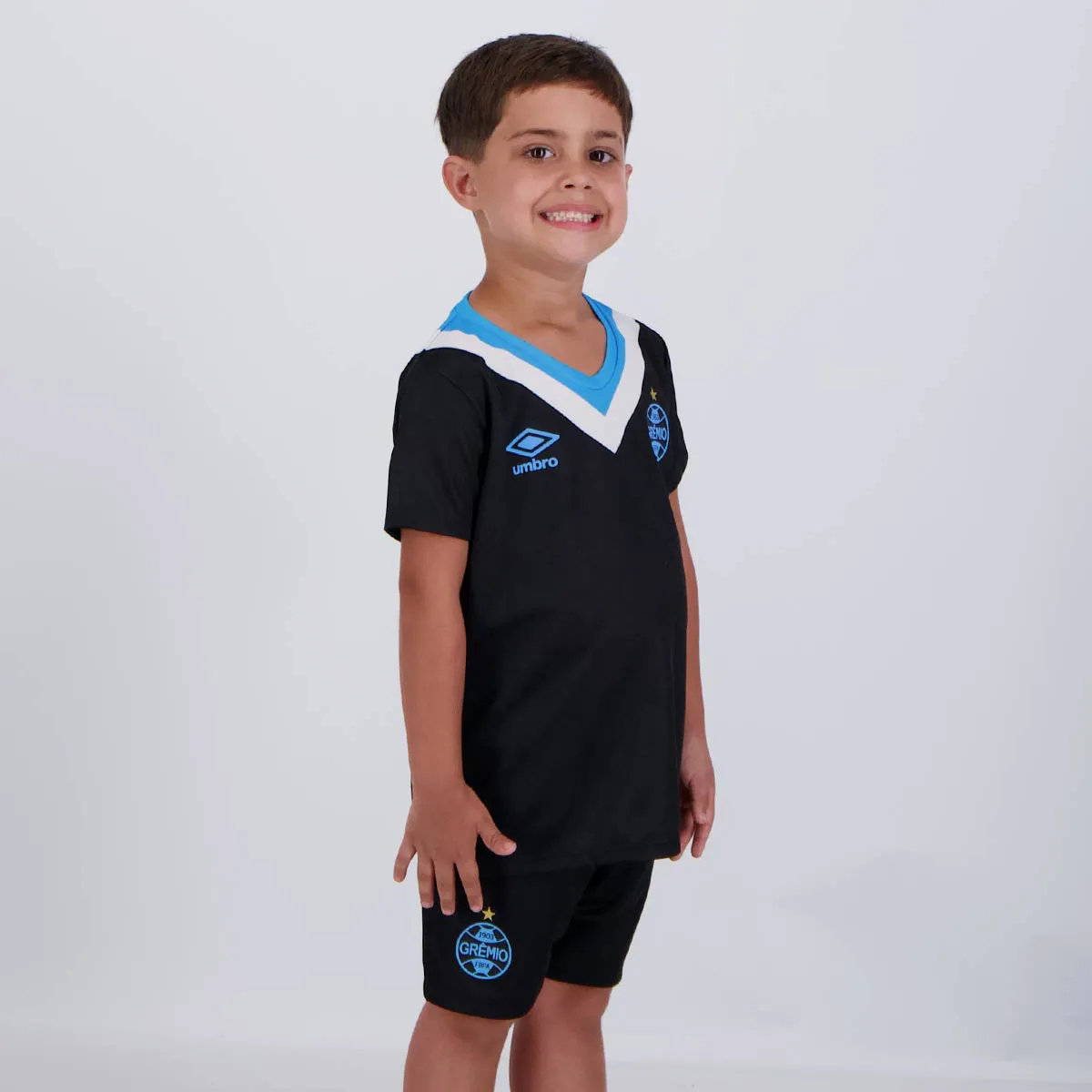 Kit Infantil Grêmio III - 2024/25 Azul e Preto