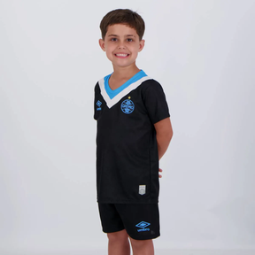 Kit Infantil Grêmio III - 2024/25 Azul e Preto