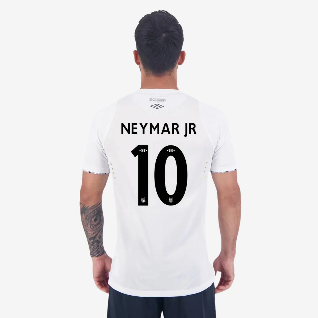 Camisa Neymar Santos I - 2024/25 Branca