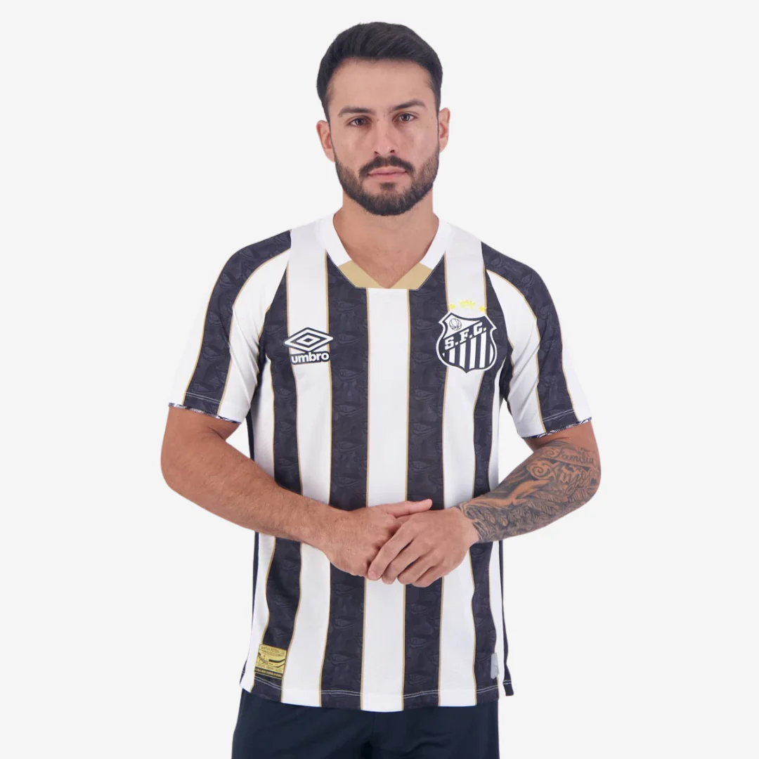 Camisa Santos II - 2024/25 Branca e Preta