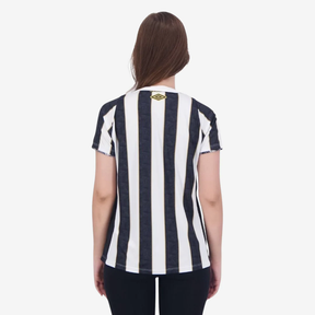 Camisa Feminina Santos II - 2024/25 Branca e Preta