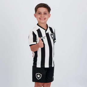 Kit Infantil Botafogo I - 2024/25 Branco e Preto