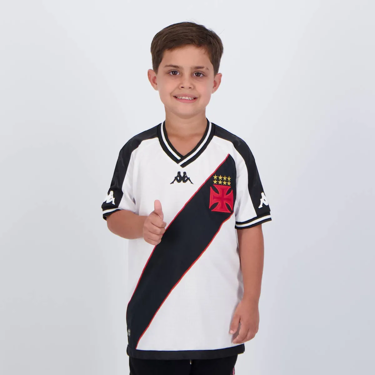 Kit Infantil Vasco II - 2024/25 Branco e Preto