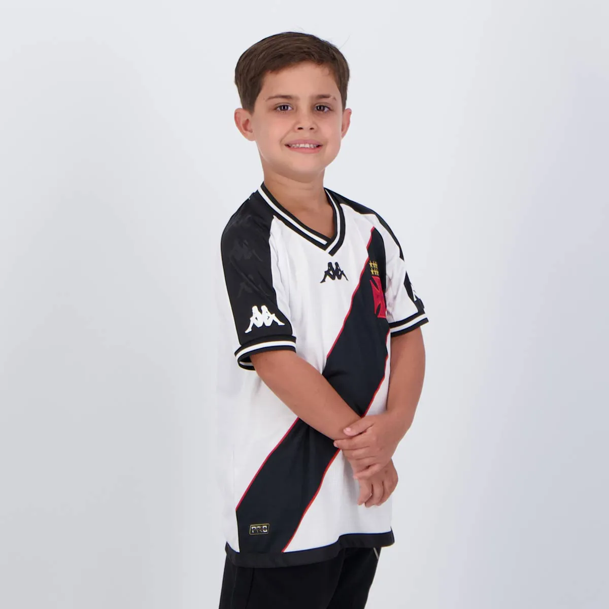 Kit Infantil Vasco II - 2024/25 Branco e Preto