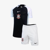 Kit Infantil Corinthians II - 2025/26 Preto e Branco