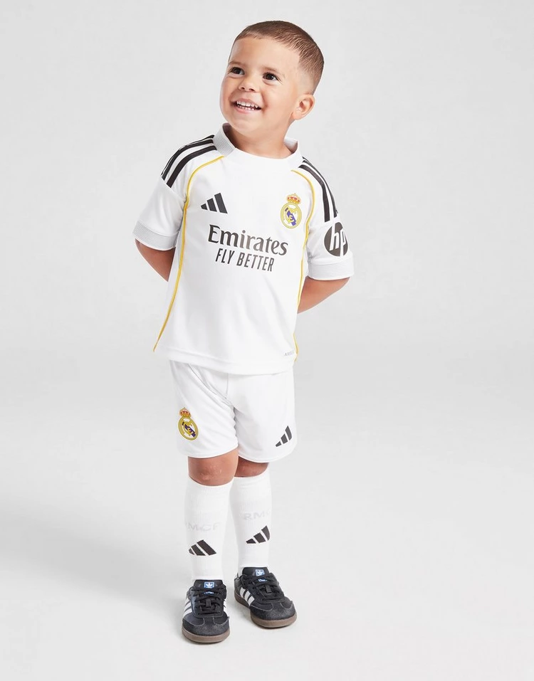 Kit Infantil Real Madrid I - 2025/26 Branca