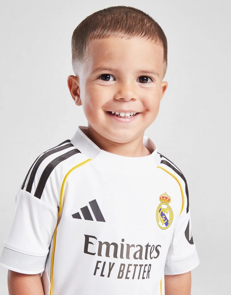 Kit Infantil Real Madrid I - 2025/26 Branca