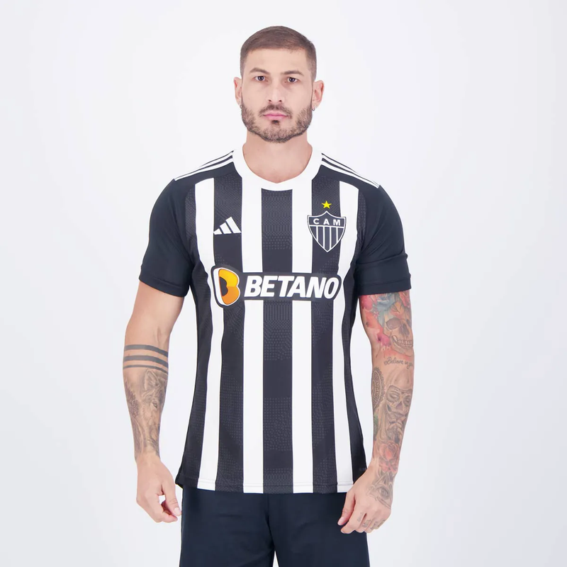 Camisa Atlético Mineiro I - 2024/25 Branca e Preta