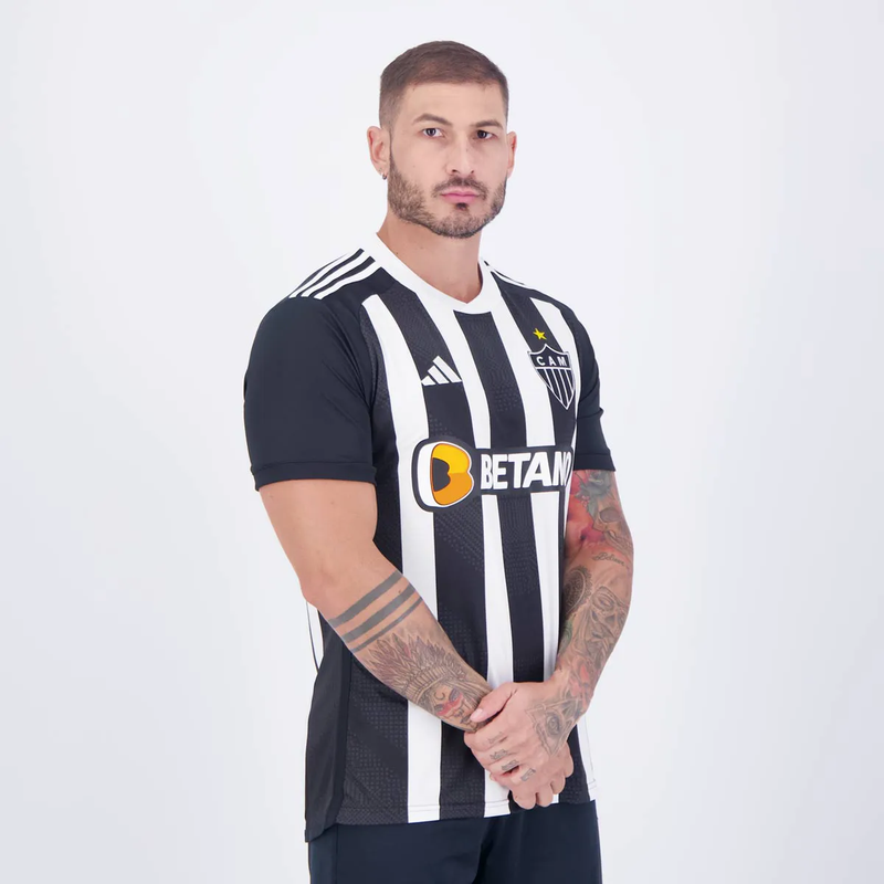 Camisa Atlético Mineiro I - 2024/25 Branca e Preta