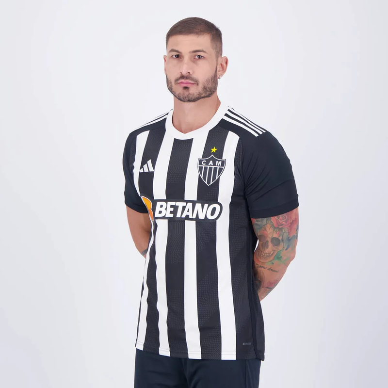 Camisa Atlético Mineiro I - 2024/25 Branca e Preta