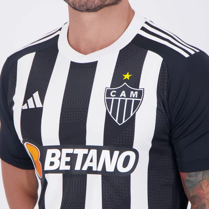 Camisa Atlético Mineiro I - 2024/25 Branca e Preta